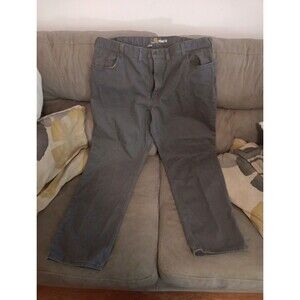 EUC Carhartt Pants Mens 44x32 Gray Canvas Relaxed Fit Rugged Flex Rigby Work